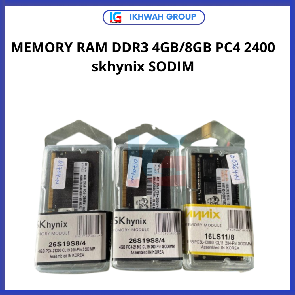 DDR3 4GB/8GB PC4 2400 skhynix
