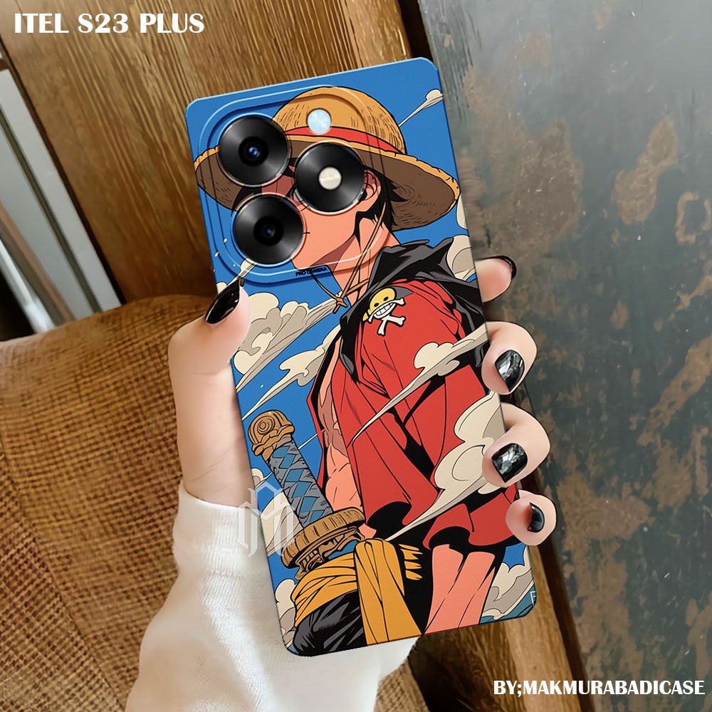 [MA14] Compatible Case Itel S23 Plus - 0ne Piece Motif - Itel S23+ Softcase - Tpu Silicone - เคสมือถ