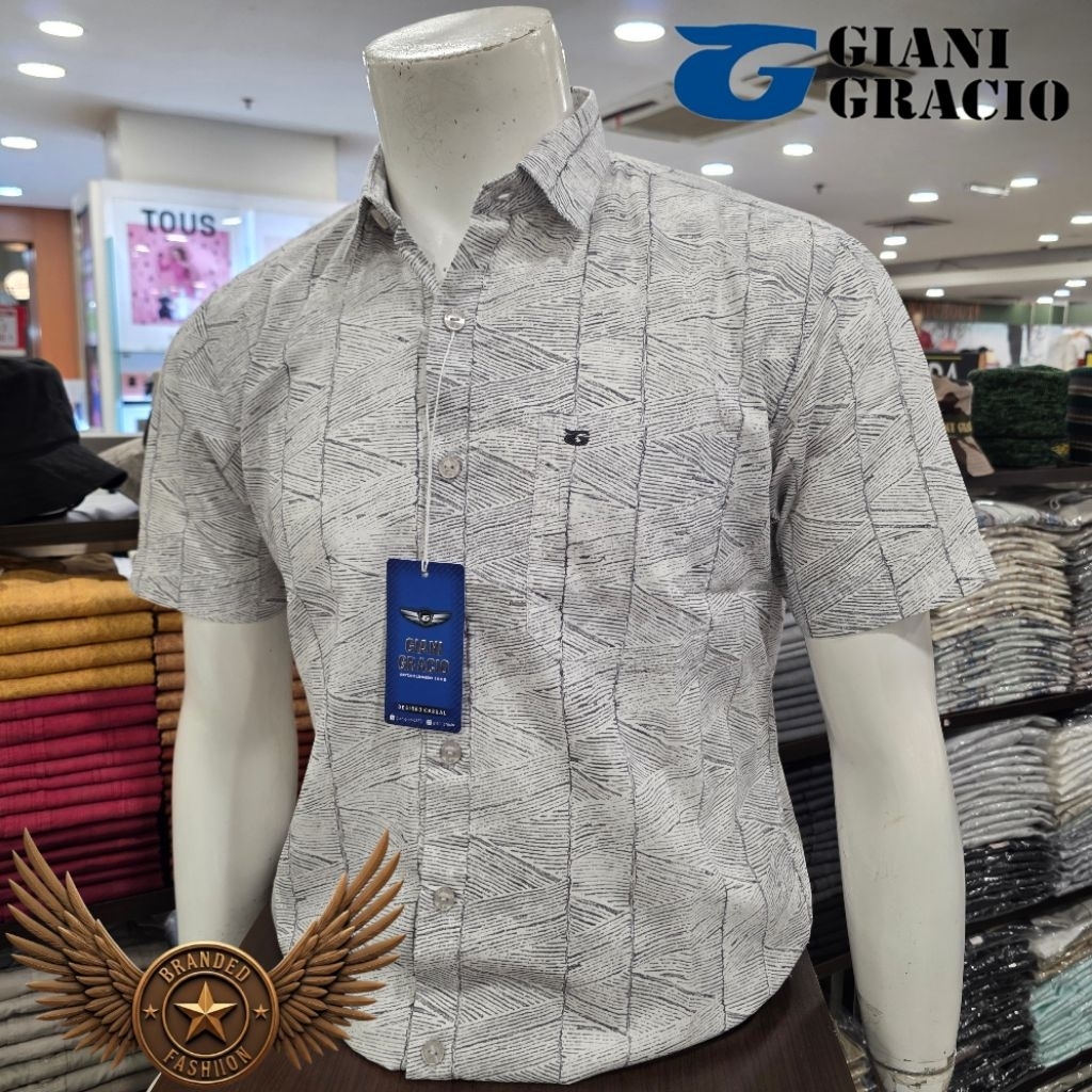 KEMEJA GIANI GRACIO SHORT SLEEVE SHIRT G71805 010 01