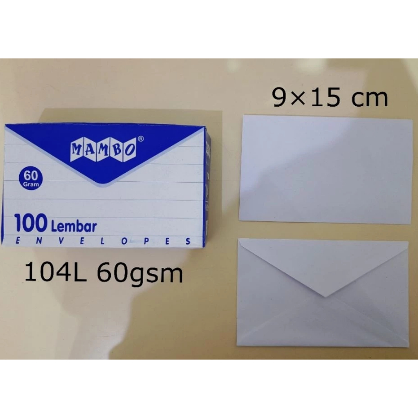Mambo แบบซอง 104L ไม่มีกาว 92X152 P: 100 แผ่น