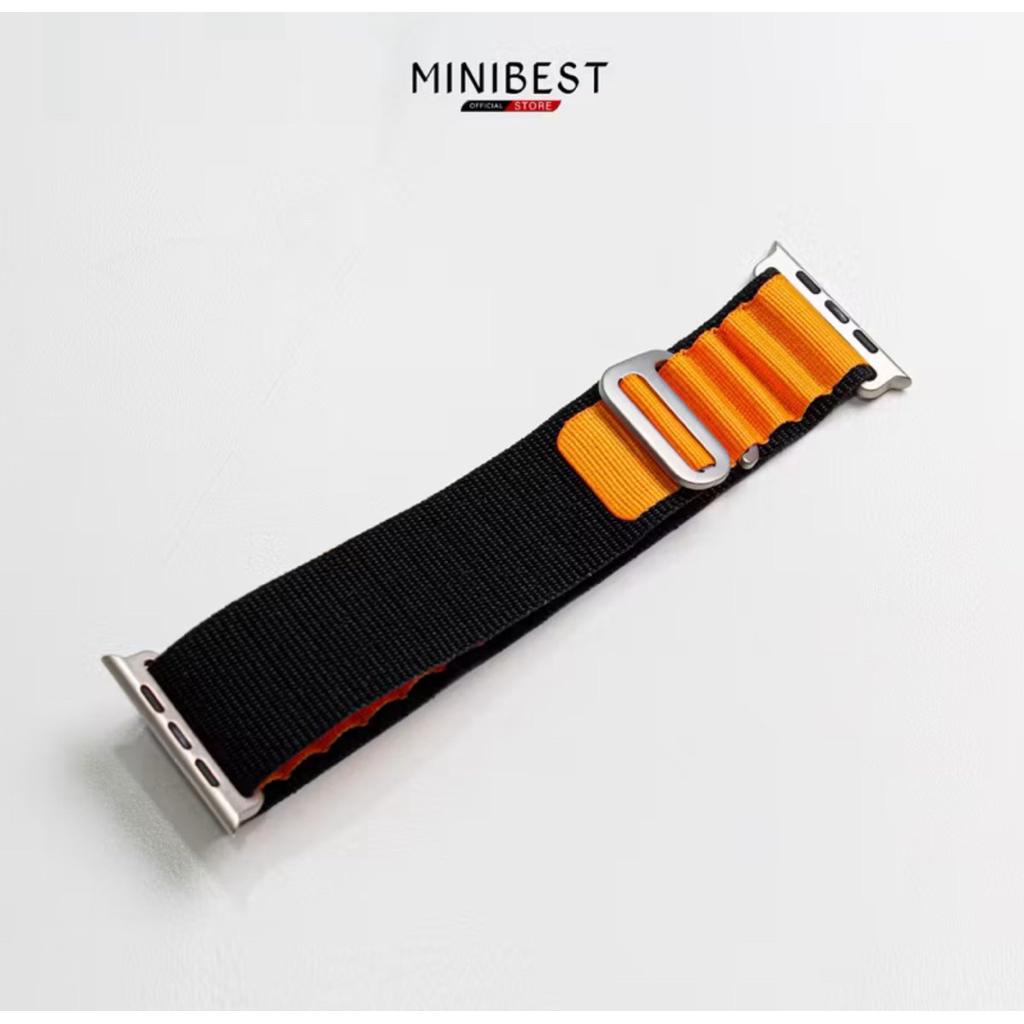 Minibest สายไนลอนสําหรับ Apple Watch Ultra / Ultra 2 49 มม.46 มม.45 มม.41 มม.44 มม.40 มม.42 มม.38 มม