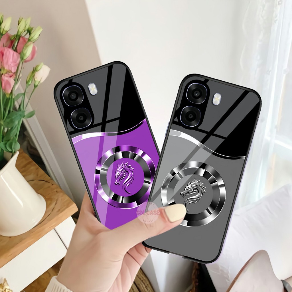 HP OPPO A6X 4G 5G Glass Softcase - OPPO A6X 4G 5G Phone Case Cool Motif Case - เคส OPPO (U 627)