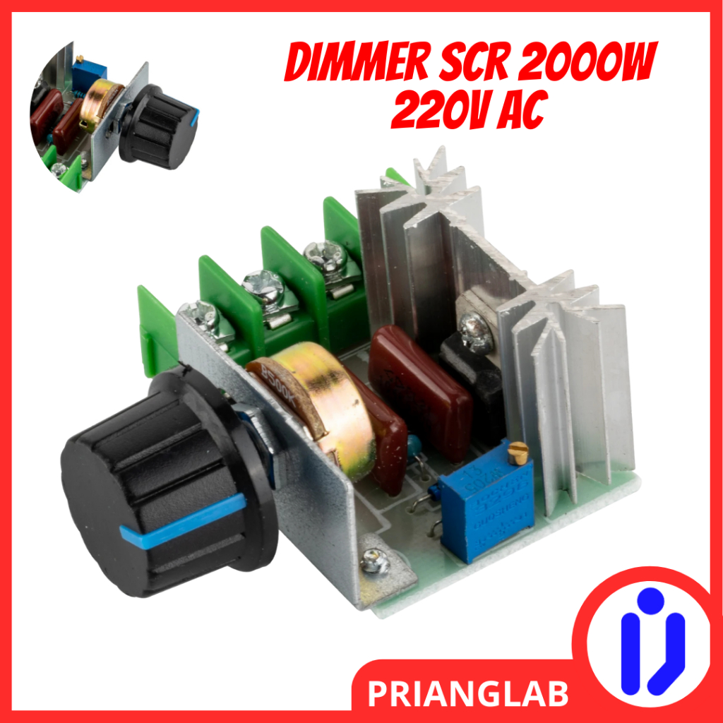 Dimmer SCR 2000W ตัวควบคุมแรงดันไฟฟ้า 220V AC มอเตอร์เครื่องบดเจาะมอเตอร์ควบคุมความเร็ว Pwm Regulato