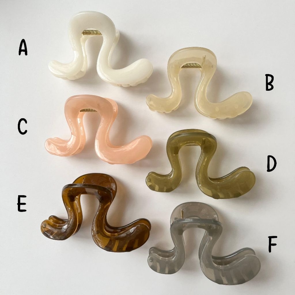 [8.5CM] WAVY HAIR CLAW WAVE HAIR CLIP