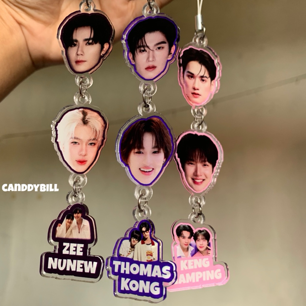 GANTUNGAN phone Strap thaienthu DOMUNDI actor thailand พวงกุญแจอะคริลิค hp hanger