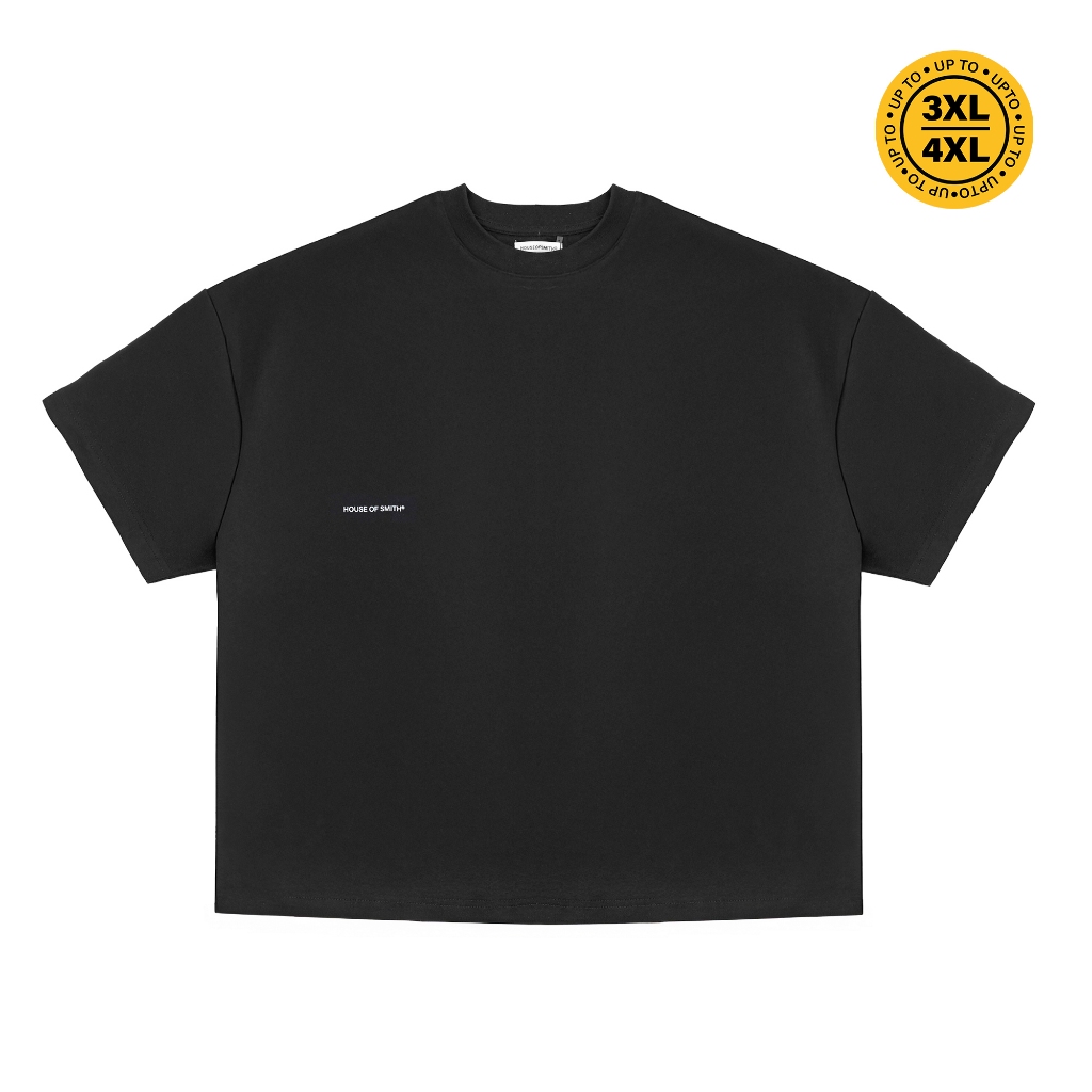 House of Smith Mens Boxy T-Shirt - Form 330 Boxy Black - Boxy T Shirt