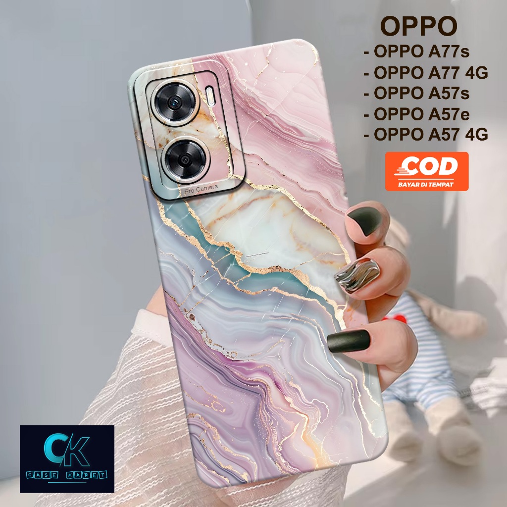 HP ล่าสุด OPPO A77s / A57 4G / A77 4G / A57s / A57e Case - AESTHETIC Fashion Case - เคสยาง - เคสโทรศ