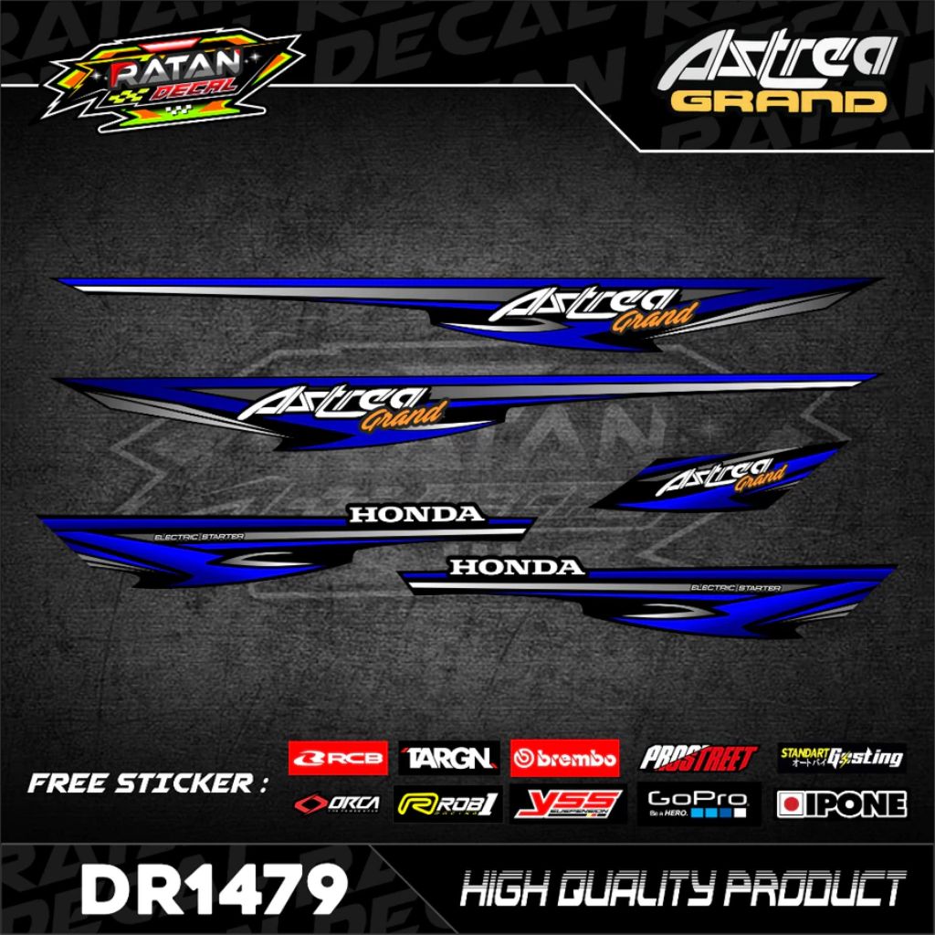 สติ๊กเกอร์ STRIPPING HONDA ASTREA GRAND คุณภาพสูง