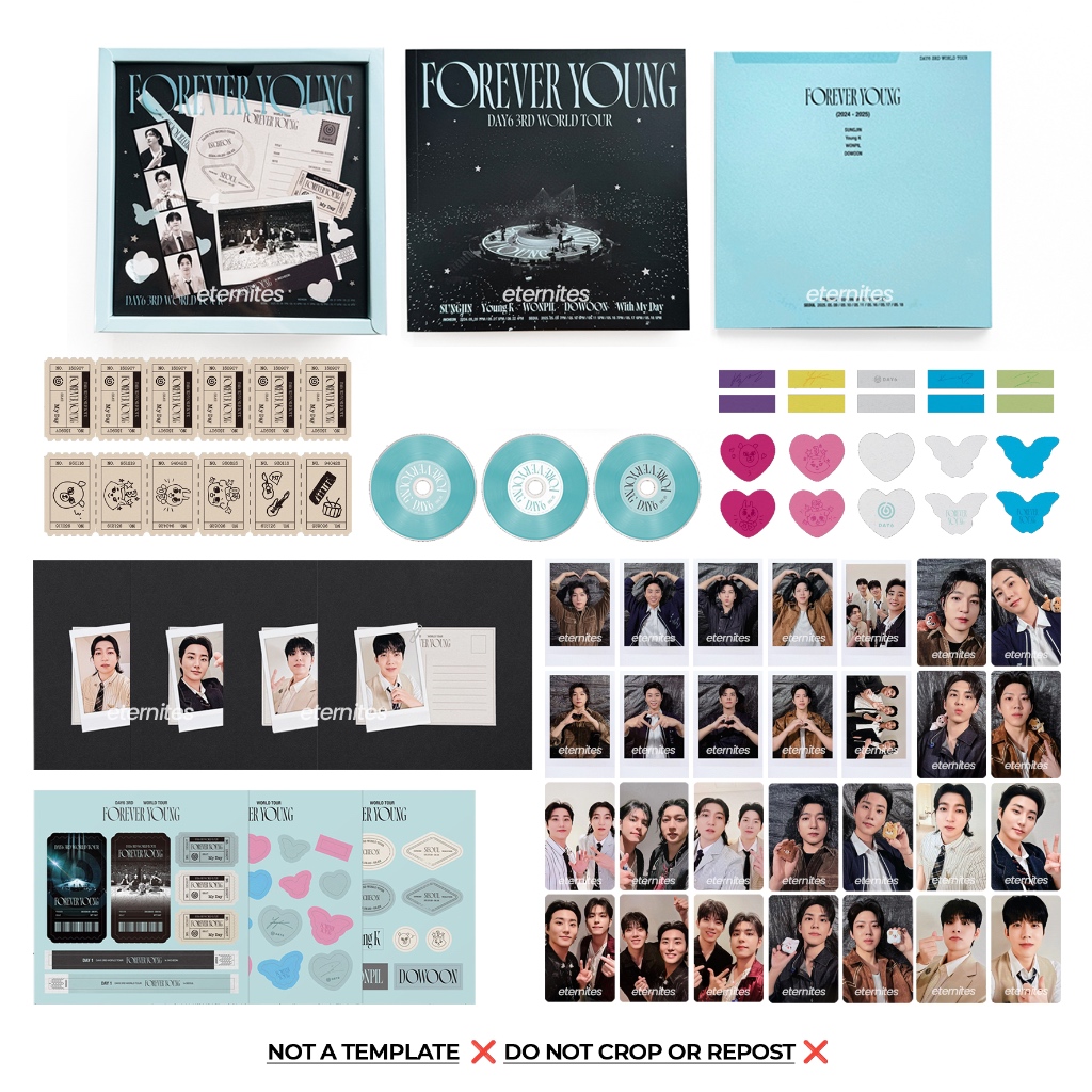 DAY6 3RD WORLD TOUR [ FOREVER YOUNG ] Blu-ray INCHEON SEOUL SUNJIN YoungK WONPIL DOWOON