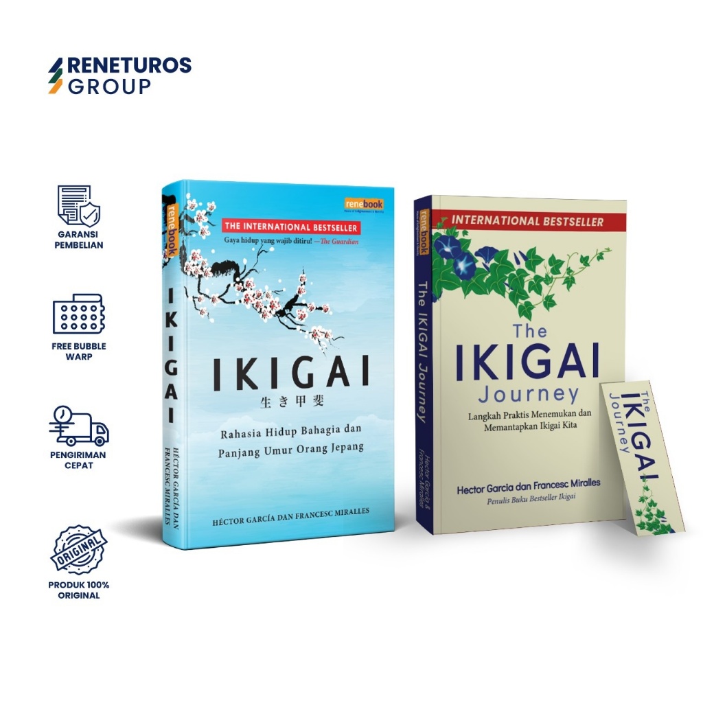 RENETUROS Bundling Package - The Ikigai Journey & Ikigai Hard Cover Self Improvement - Hector Garcia