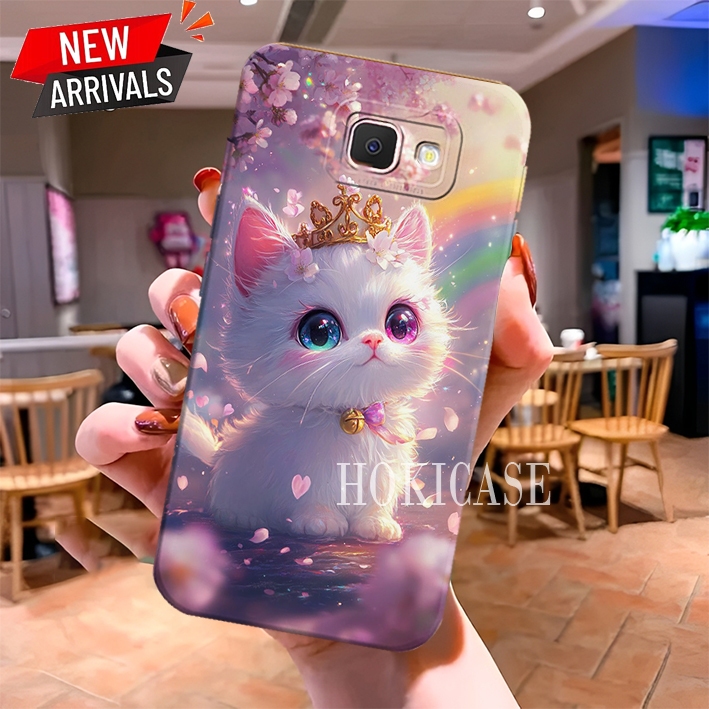 ซิลิโคนสําหรับ Samsung J7 J2 Prime / J7 Core J7 / J8 A6 Plus / J6 Plus / J4 / J4 Plus Cat Aesthetic 