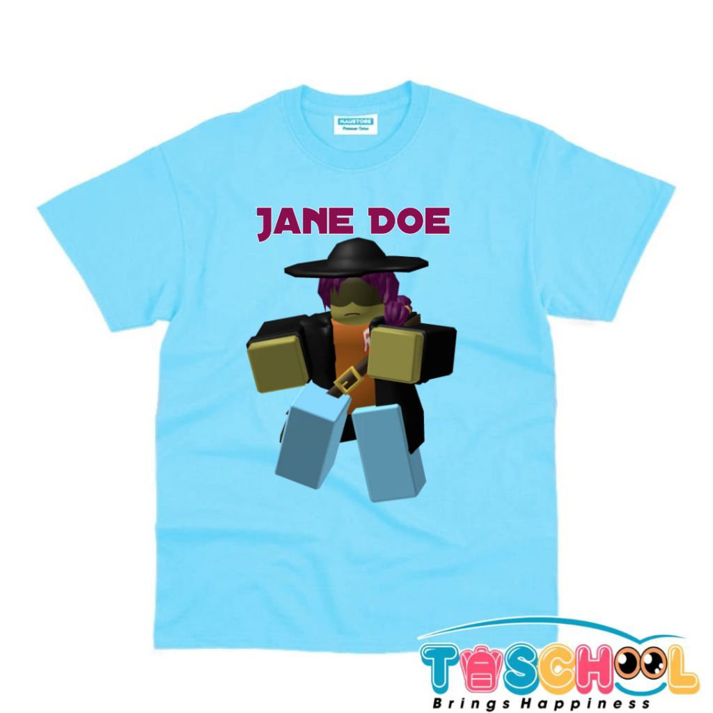 CHILDRENS CLOTHES CHILDRENS CHARACTER เสื้อยืด JOHN DOE X JANE DOE FORSAKEN ROBLOX