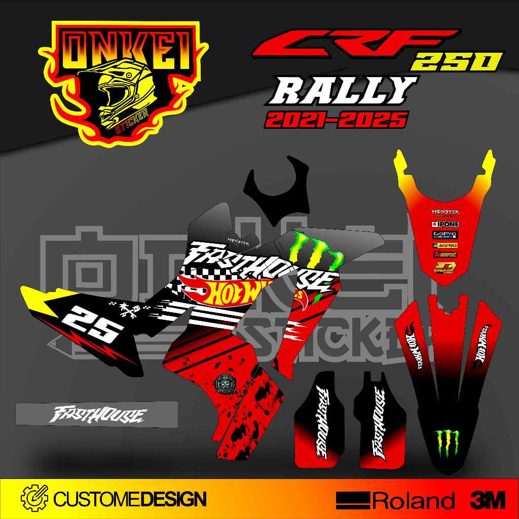 สติ๊กเกอร์ DECAL CRF 250 RALLY 2021-2025 CR2