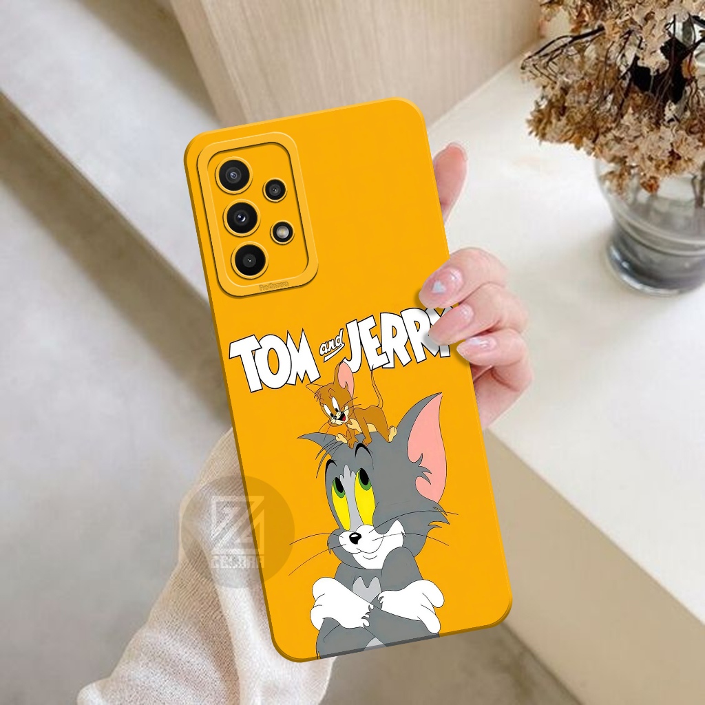 เคส HP Samsung Galaxy A73 - เคสแฟชั่น Tom And Jerry - เคส Samsung Galaxy A73 Softcase - เคส Pro - เค