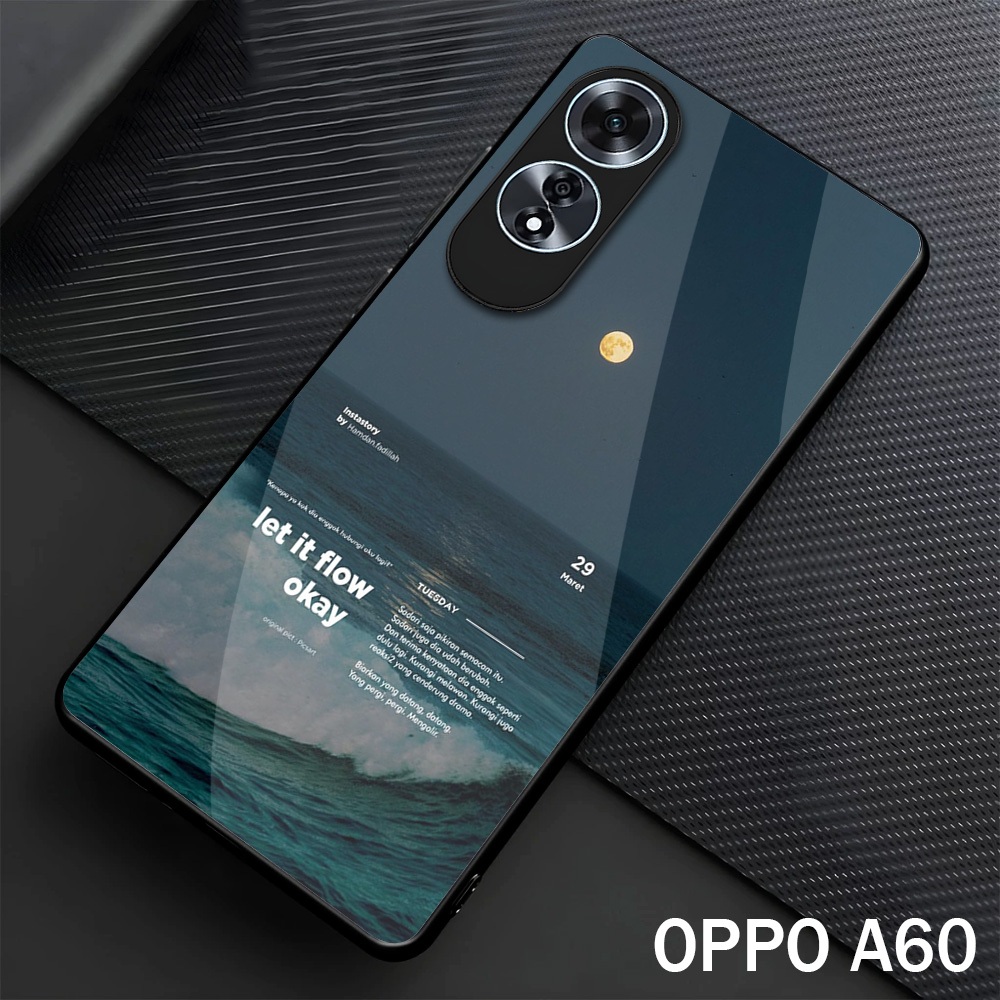 M87 Softcase Glossy Shiny Oppo A60 Case Casing Kesing Silikon Silicon Protector Hp Case Glitter