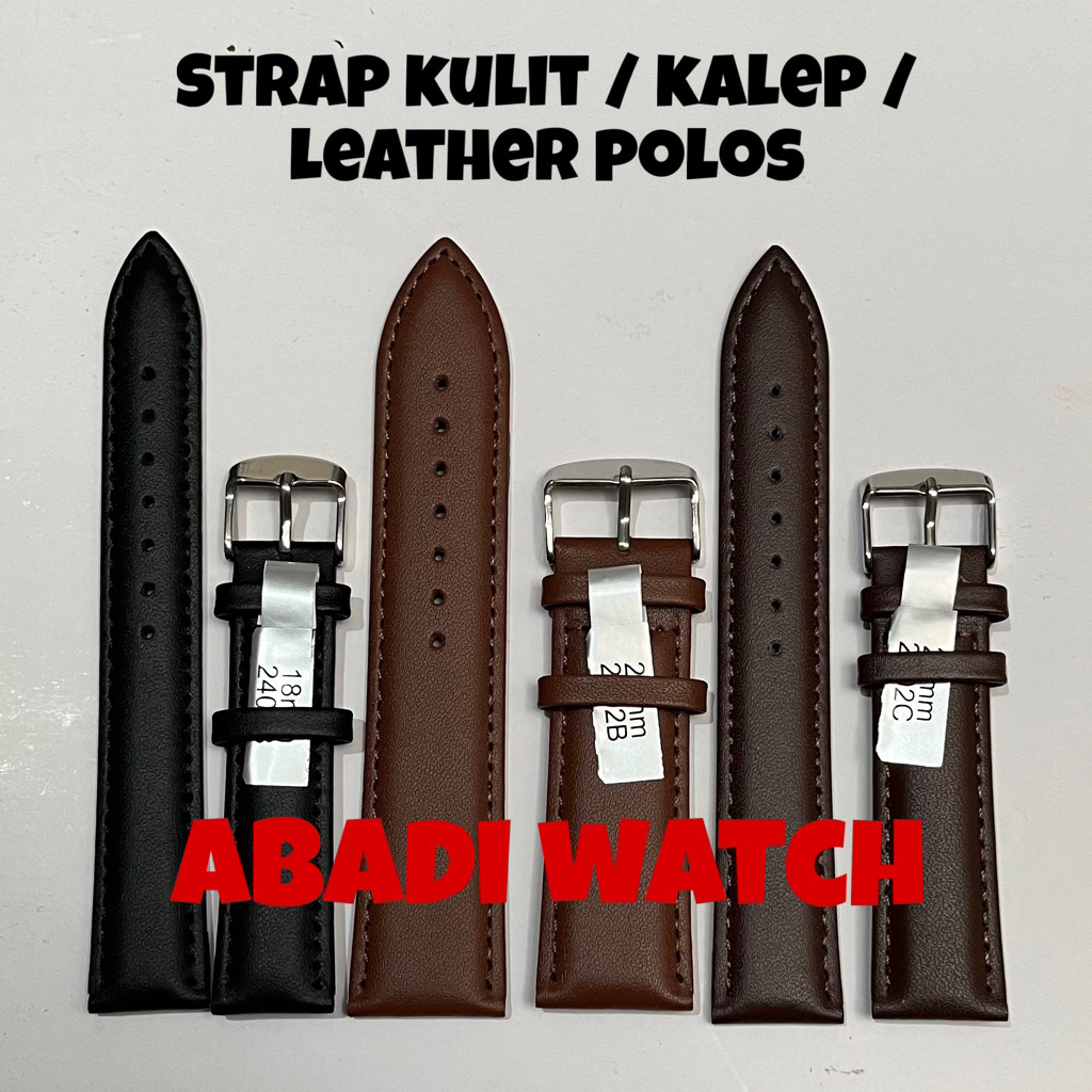 STRAP สายนาฬิกาหนัง / สายหนัง / สายนาฬิกาหนังผู้ชาย / สายนาฬิกาหนัง ขนาด 18mm, 20mm, 22mm และ 24mm