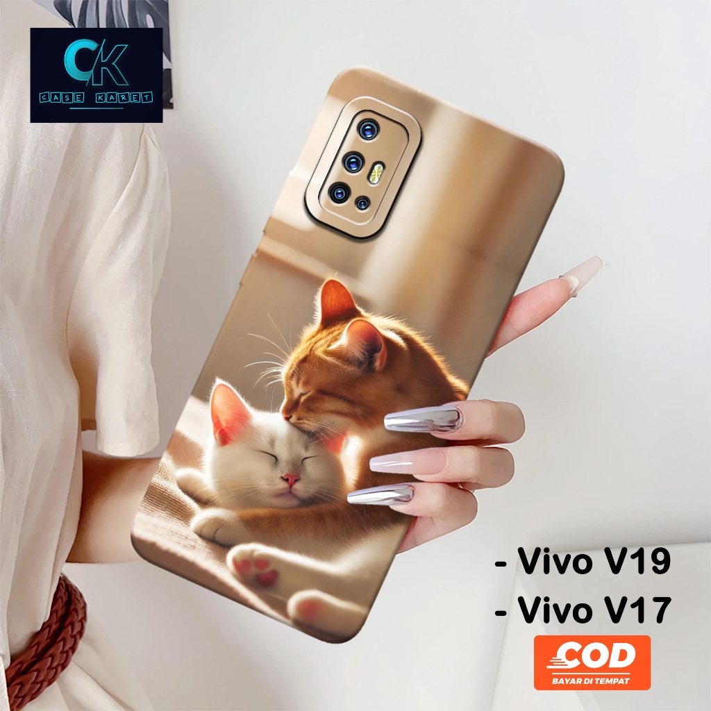 เคส HP ล่าสุด Vivo V19 / V17 - เคสแมวแฟชั่น - เคสยาง - เคส Vivo V19 / V17 ล่าสุด - เคส Vivo V19 / V1