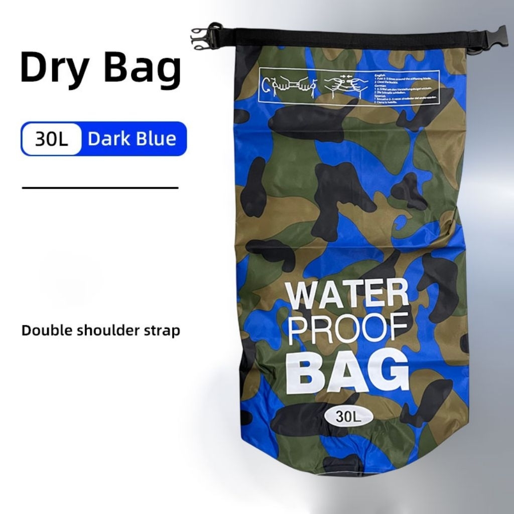 WATORU Dry Bag กระเป๋าเป้สะพายหลังกันน้ํา สายกระเป๋ากันน้ํา PVC Nylon 30L