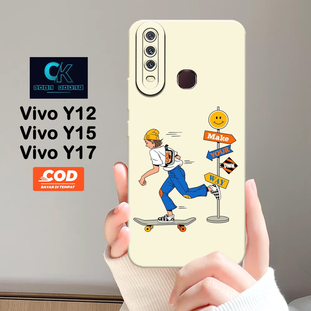 เคส HP Samsung Vivo Y12 / Y15 / Y17 - เคสแฟชั่น AESTHETIC - เคสยาง - เคส Vivo Y12 / Y15 / Y17 ล่าสุด