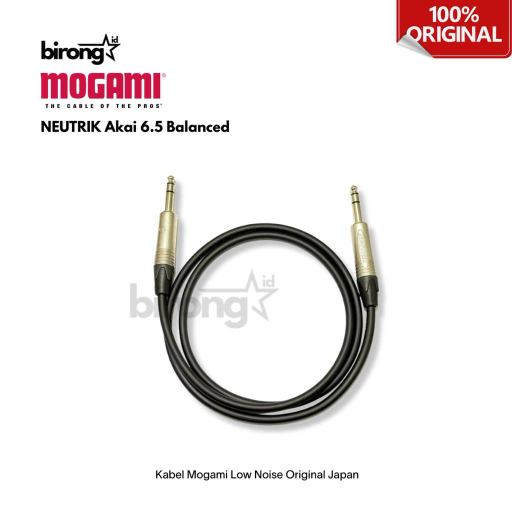 Mogami Akai ถึง Akai 6.5 TRS Balanced NEUTRIK Mogami สายญี่ปุ่นแท้