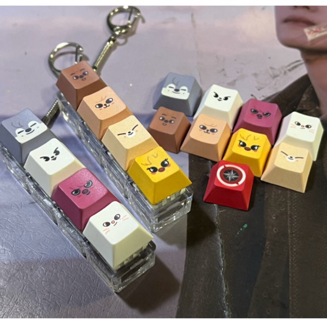 SKZOO Keycap Fidget คีย์บอร์ดพวงกุญแจ Stray Kids skz