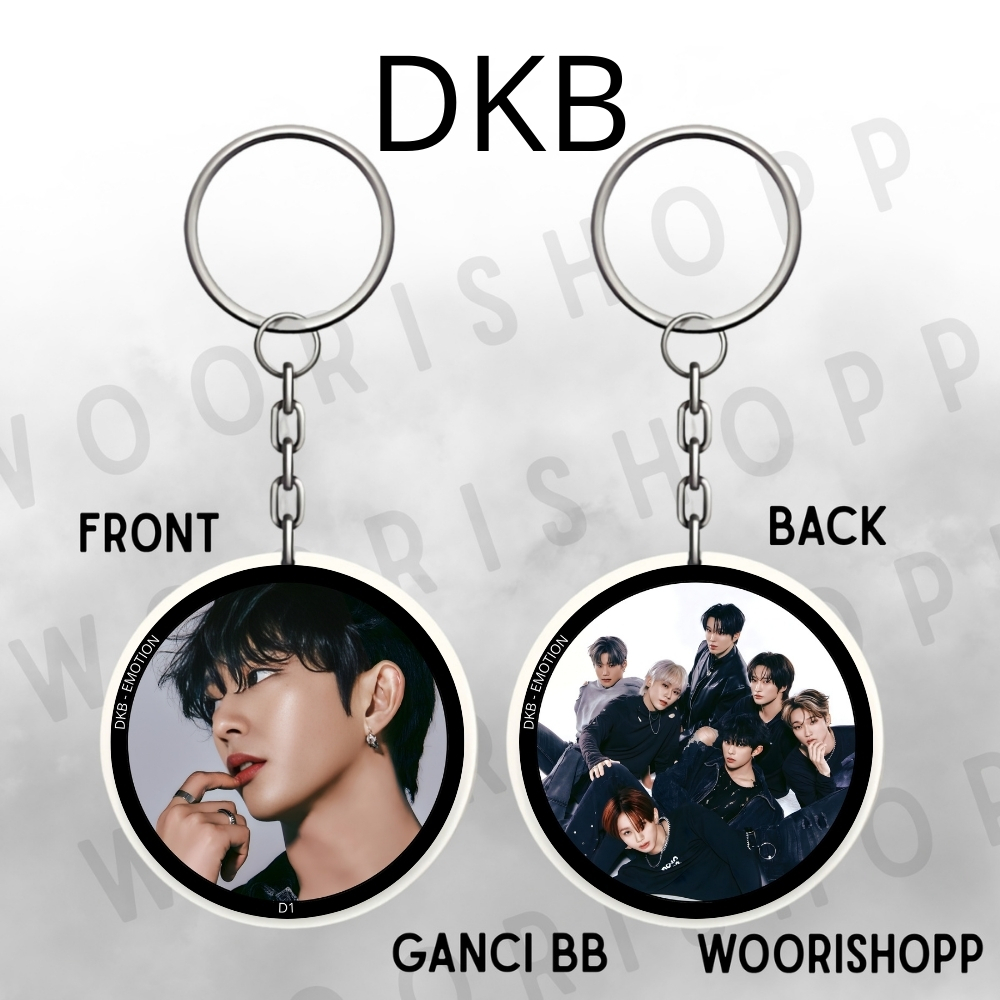 GANTUNGAN KEYCHAIN DKB EMOTION REVERSIBLE KEYCHAIN KPOP UNOFFICIAL ECHAN HEECHAN JUNSEO YUKU