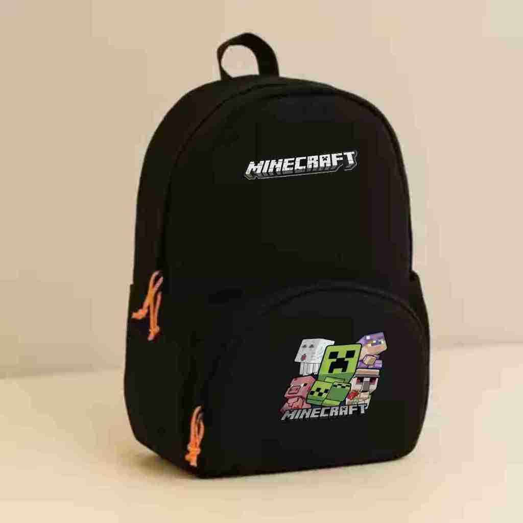 Kittos - กระเป๋าเป้โรงเรียนเด็กชาย Minecraft สไตล์ XD1