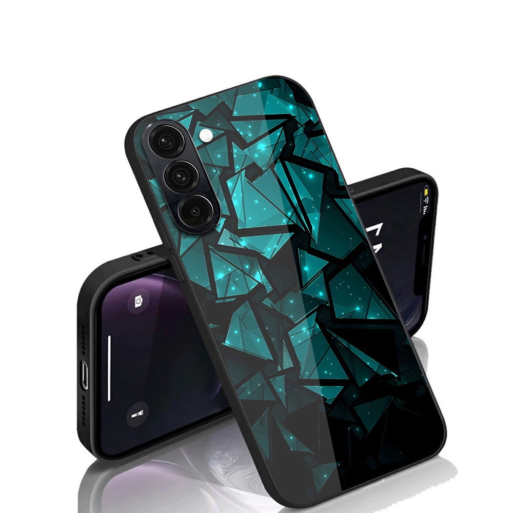 [M85] Softcase Glitter Glass Samsung A56 - เคสเคลือบเงา Samsung A56 - เคสกระจก Samsung A56