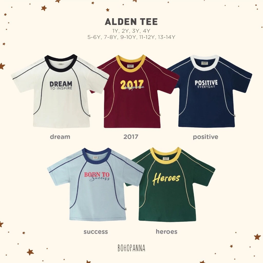 BOHOPNA - ALDEN TEE - เสื้อเด็กชาย - เสื้อยืดเด็ก