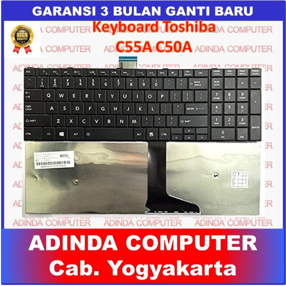 Toshiba Satellite C50 C50A C50-A C50D C50-D C50DT C50DT-A C55 C55A C55-A C55D C55DT คีย์บอร์ด