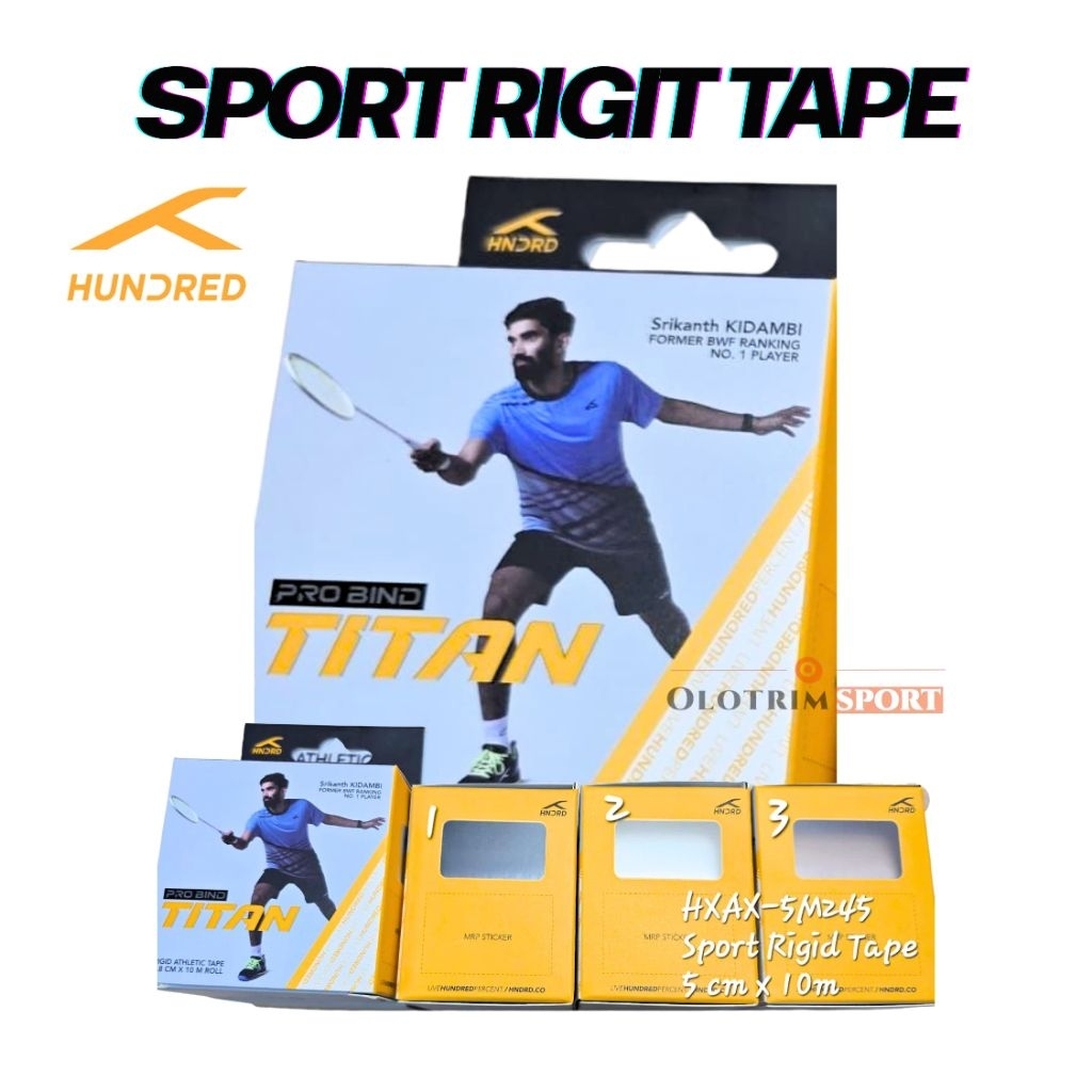 HUNDRED KINESIO RIGID TAPE SPORTS ต้นฉบับ
