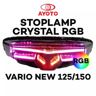 AYOTO Stoplamp Crystal RGB SLIM FRAME & RUNNING Vario Led New 125 / 150