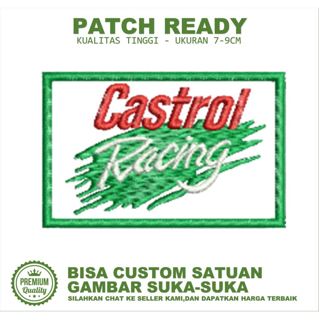 EMBLEM PATCH EMBROIDERY FASTROL RACING ULLHAM EMBROIDERY TESTIMONI-BC