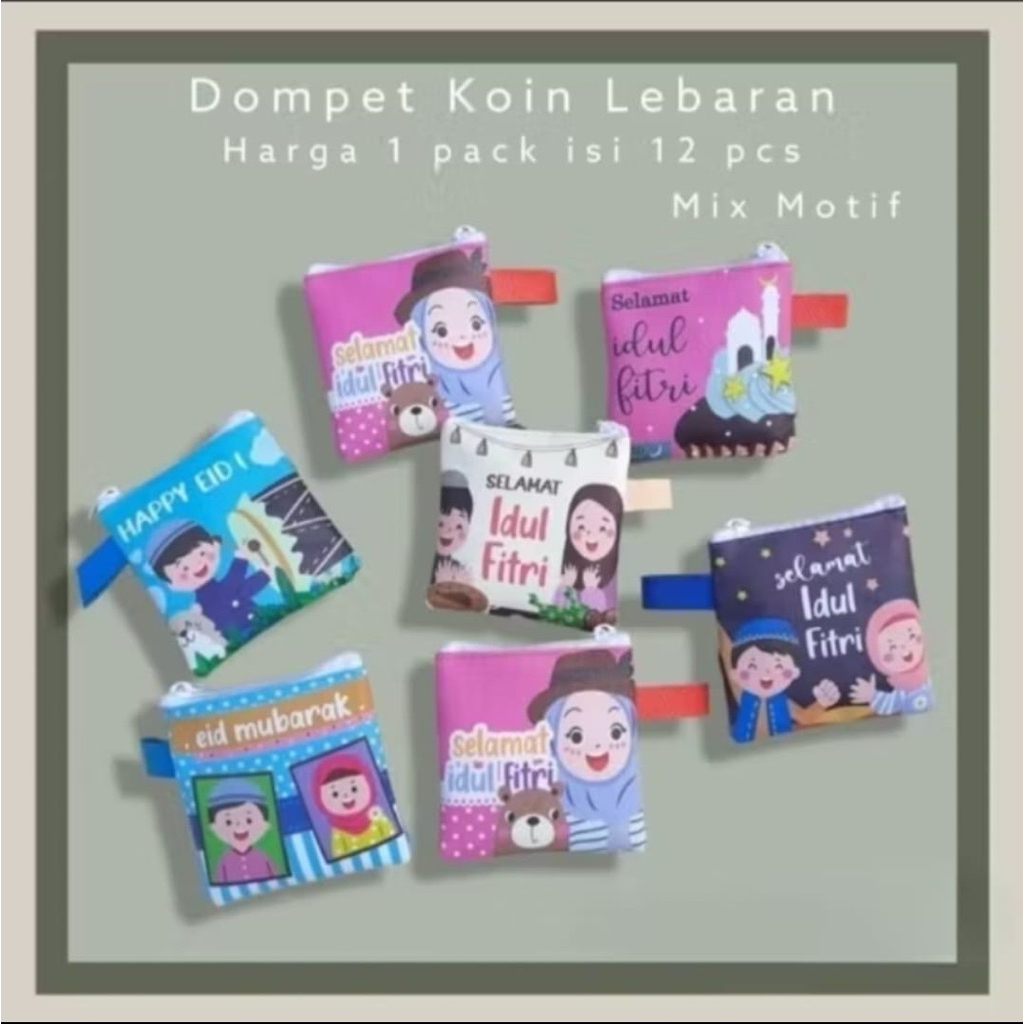 (1 PACK CONTAINS 12 ชิ้น) EID ANGPAU WALLET/LEBARAN COIN WALLET/LEBARAN COIN WALLET