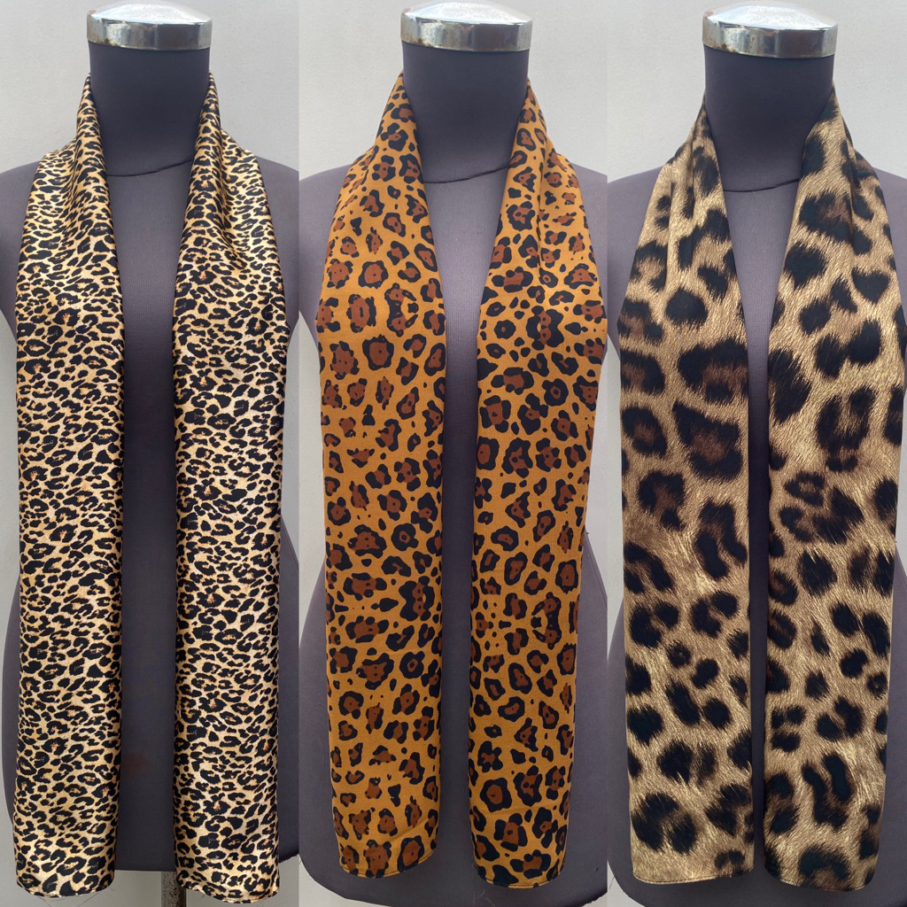 KATUN LEOPARD ผ้าพันคอขนาดยาวพรีเมี่ยม LEOPARD ผ้าพันคอ unisex ผ้าพันคอสีน้ําตาลคอผ้าพันคอพรางสิงโตผ