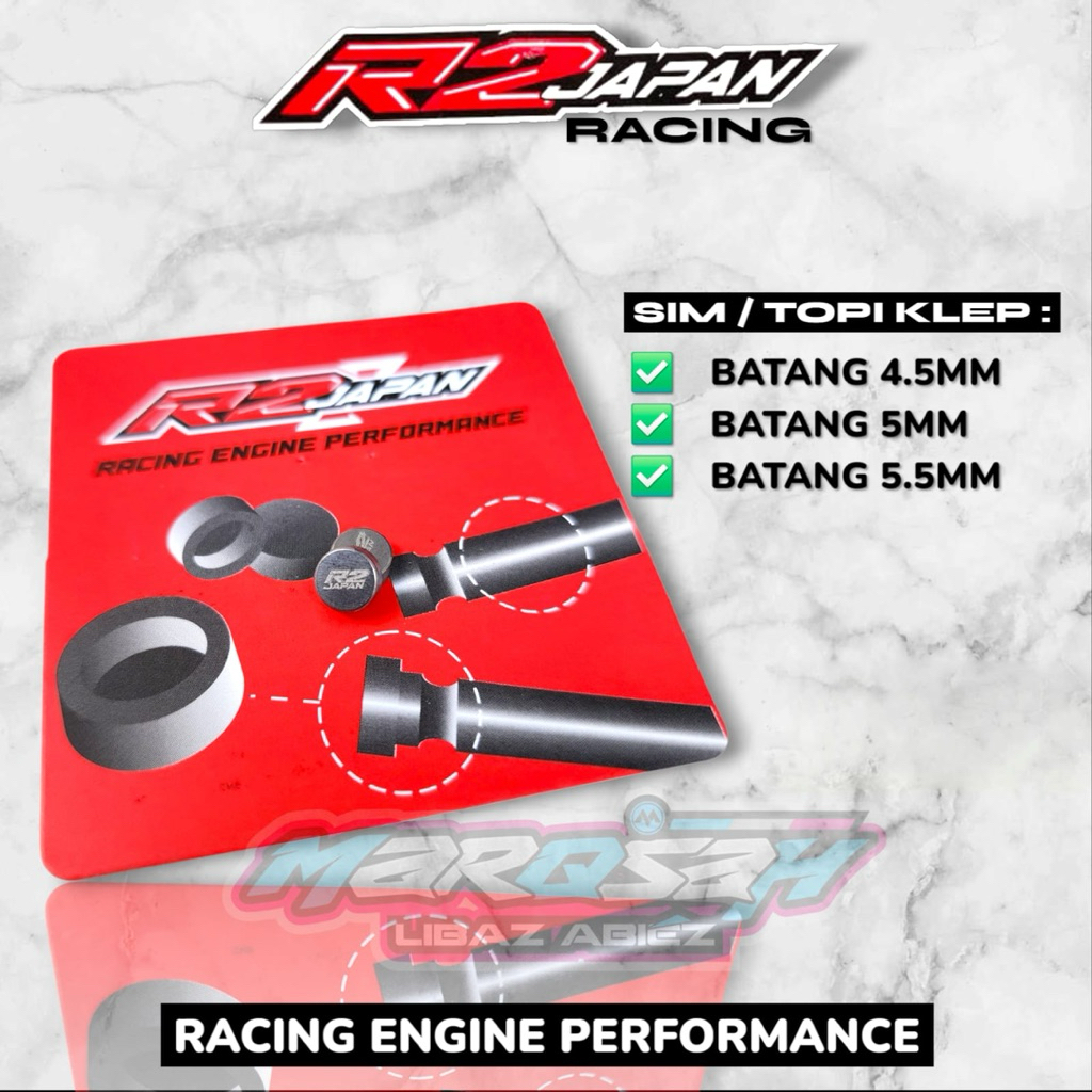 SIM KLEP R2 JAPAN RACING ROD 4.5MM 5MM 5.5MM SIM CAP KLEP R2 JAPAN SIM KLEP TIGER