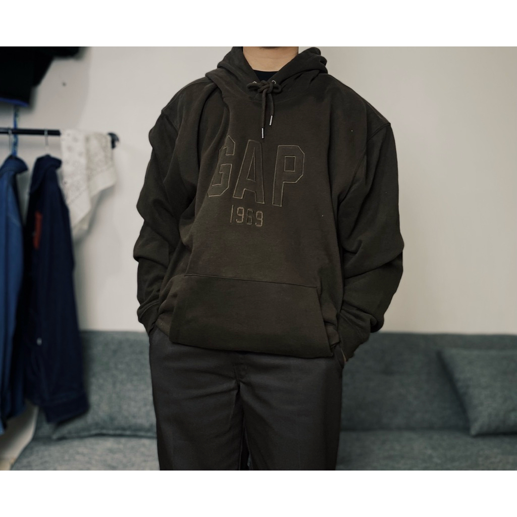GAP BROWN HOODIE PULLOVER