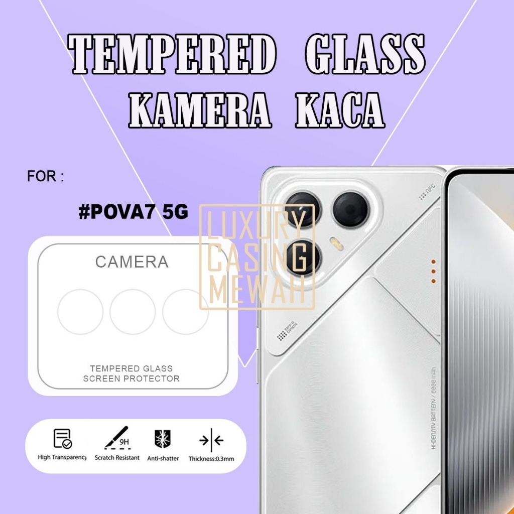 กล้องป้องกันรอยขีดข่วน Tecno Pova 7 4G Tecno Pova 7 5G Tecno Pova 7 Ultra Tecno Pova Curve 5G ตัวป้อ