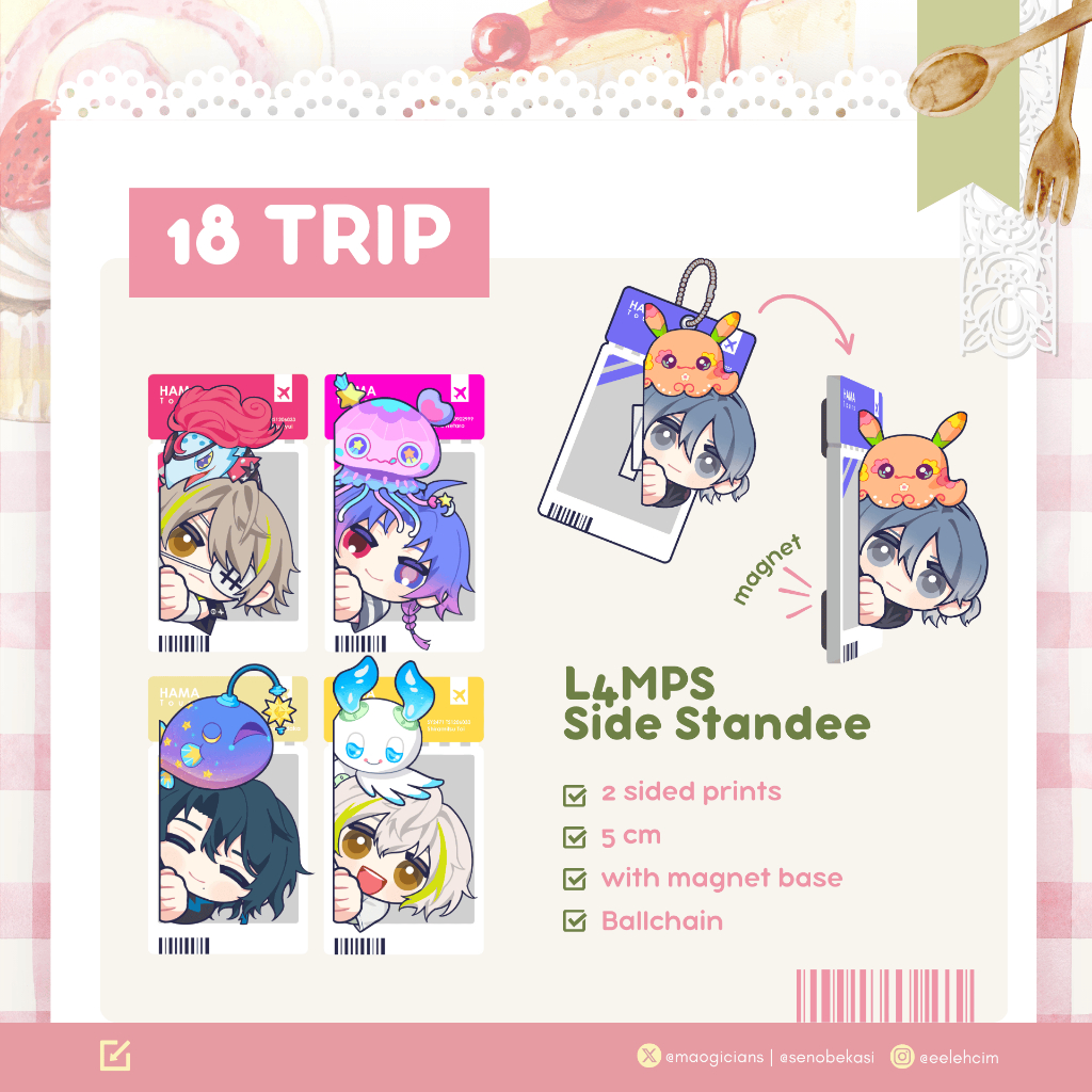 18Trip Fanmerch L4MPS Side Standee & Acrylic Block