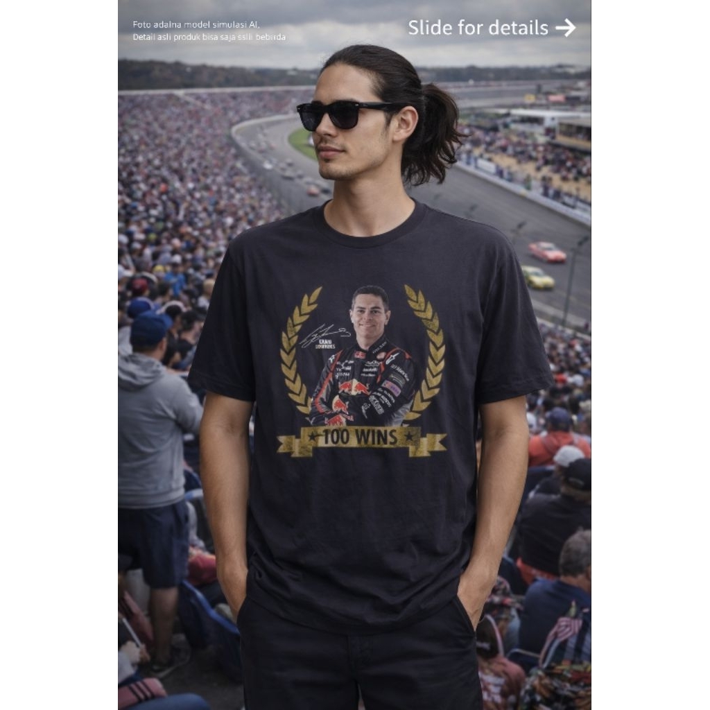 เสื้อยืด As สี Lowndes 100 win Racing car O1 ไซส์ XXL (P81 x L64)