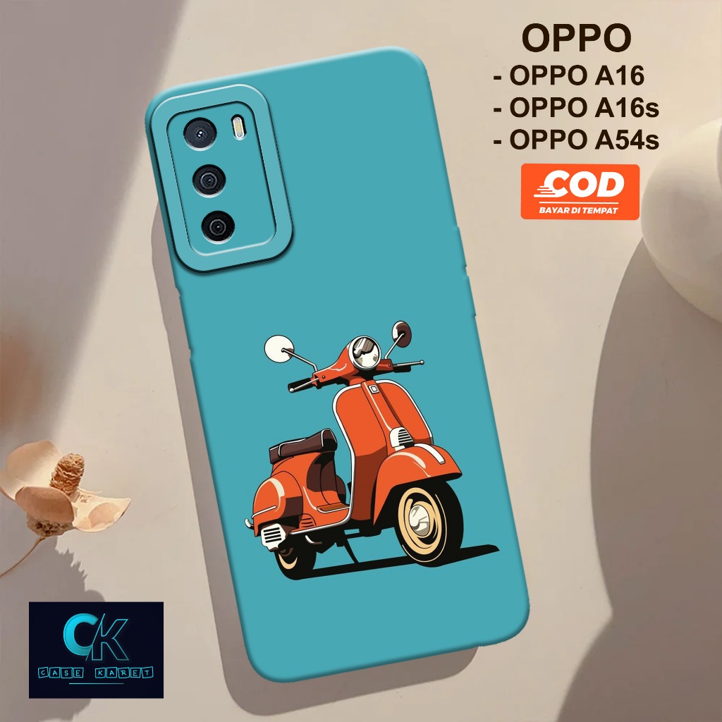 HP เคส OPPO A16 / A16s / A54s ล่าสุด - เคส VESPA Fashion - เคสยาง - OPPO A16 / A16s / A54s Phone Cas
