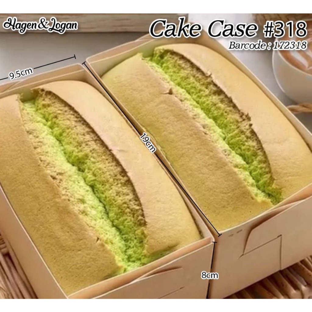 CAKE CASE| CHIFON CASE CHIFON PAN| THICK กระดาษมาเตรียลสามารถเข้ารหัส| ขนาด 19 x 9.5 x 8ซม| PAPER PA