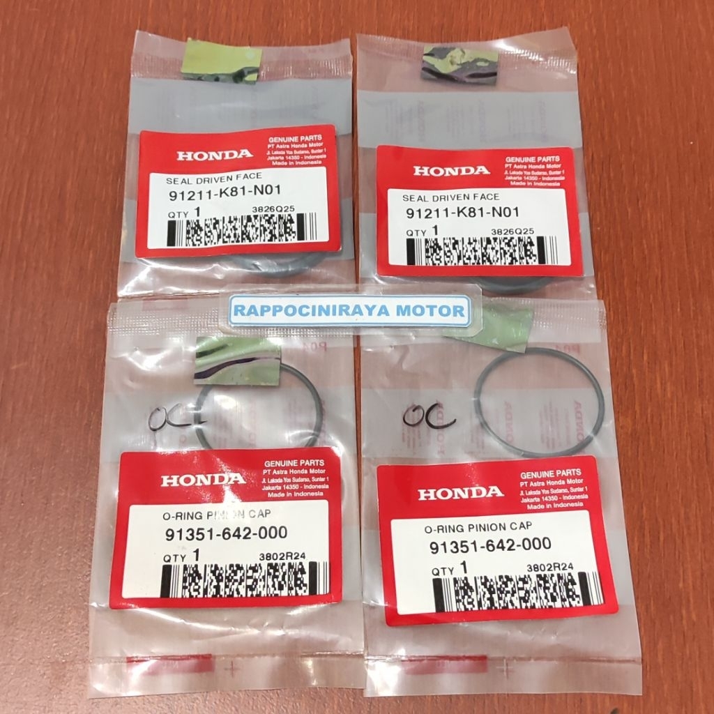 ซีล Pully Oring Pully BEAT POP ESP SCOOPY ESP VARIO 125 150 160 PCX ADV 1 ชุด 91351 642 000 + 91211 