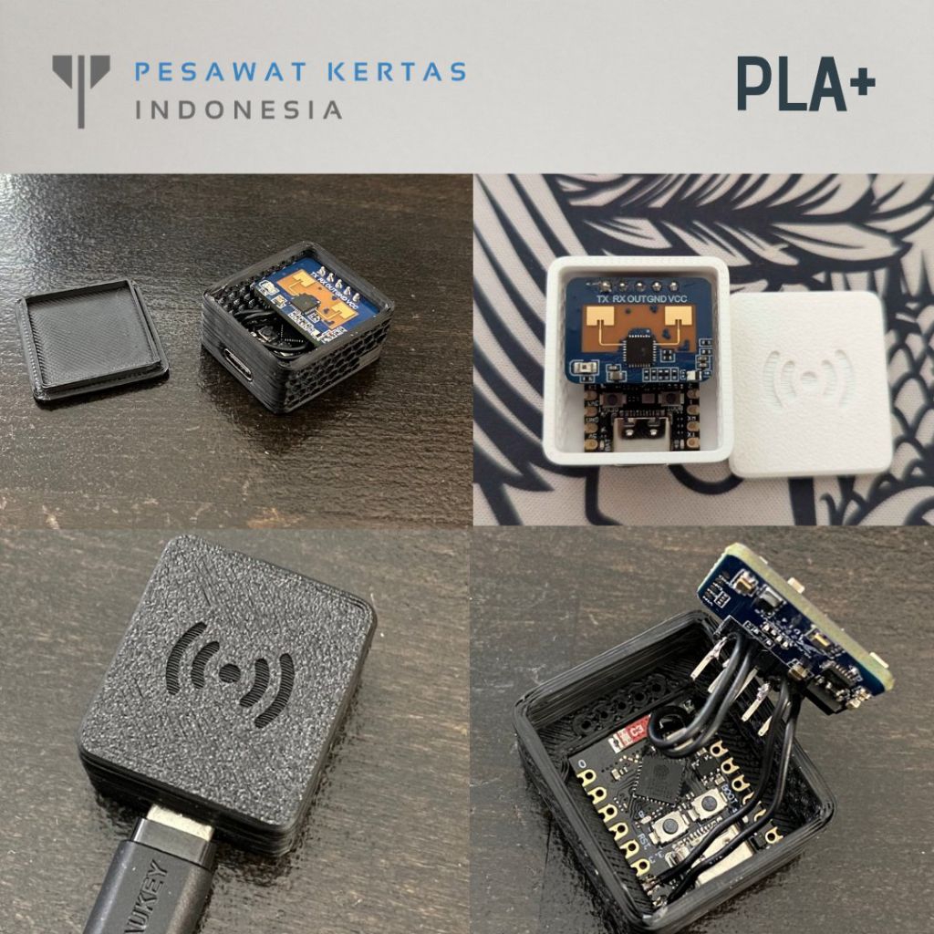 ESP32 C3 เคส Super Mini พร้อมรูรังผึ้งความงาม + เรดาร์ LD2410C