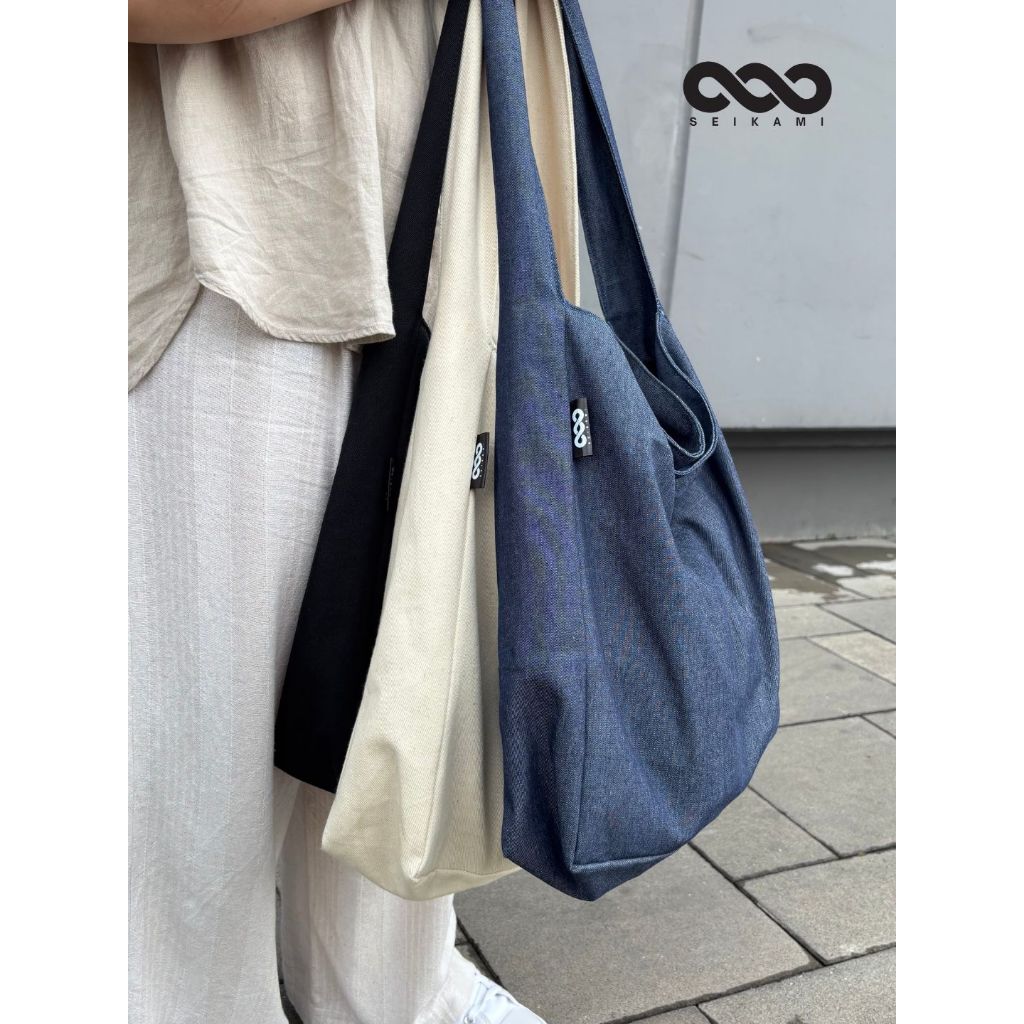 Tote Bag PPANG BAG Multi-Function Canvas Office College Bag