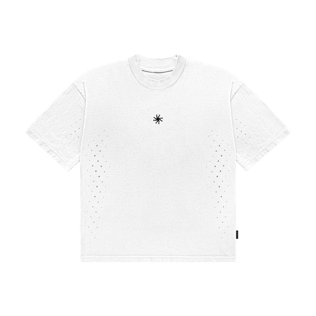 HLWN Running เสื้อยืดแขนสั้น Boxy Unisex สีขาว - คลาสสิค