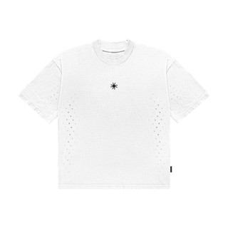 HLWN Running เสื้อยืดแขนสั้น Boxy Unisex สีขาว - คลาสสิค