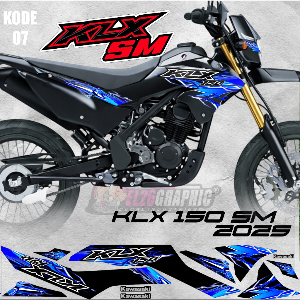 สติ๊กเกอร์ 07 STRIPING KLX 150 SM-STRIPING สติ๊กเกอร์ KLX 150 SM