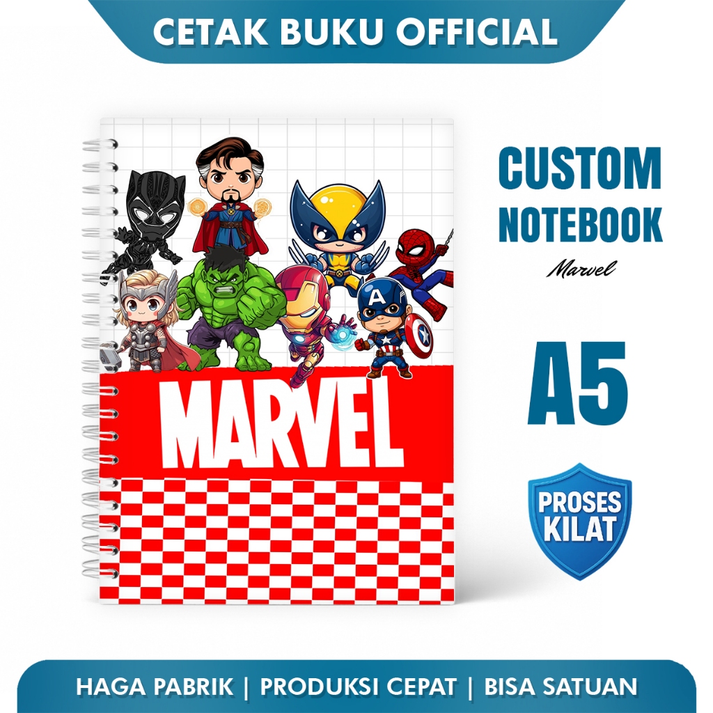 สมุดจดบันทึก A5 A6 แบบกําหนดเอง - มาร์เวล