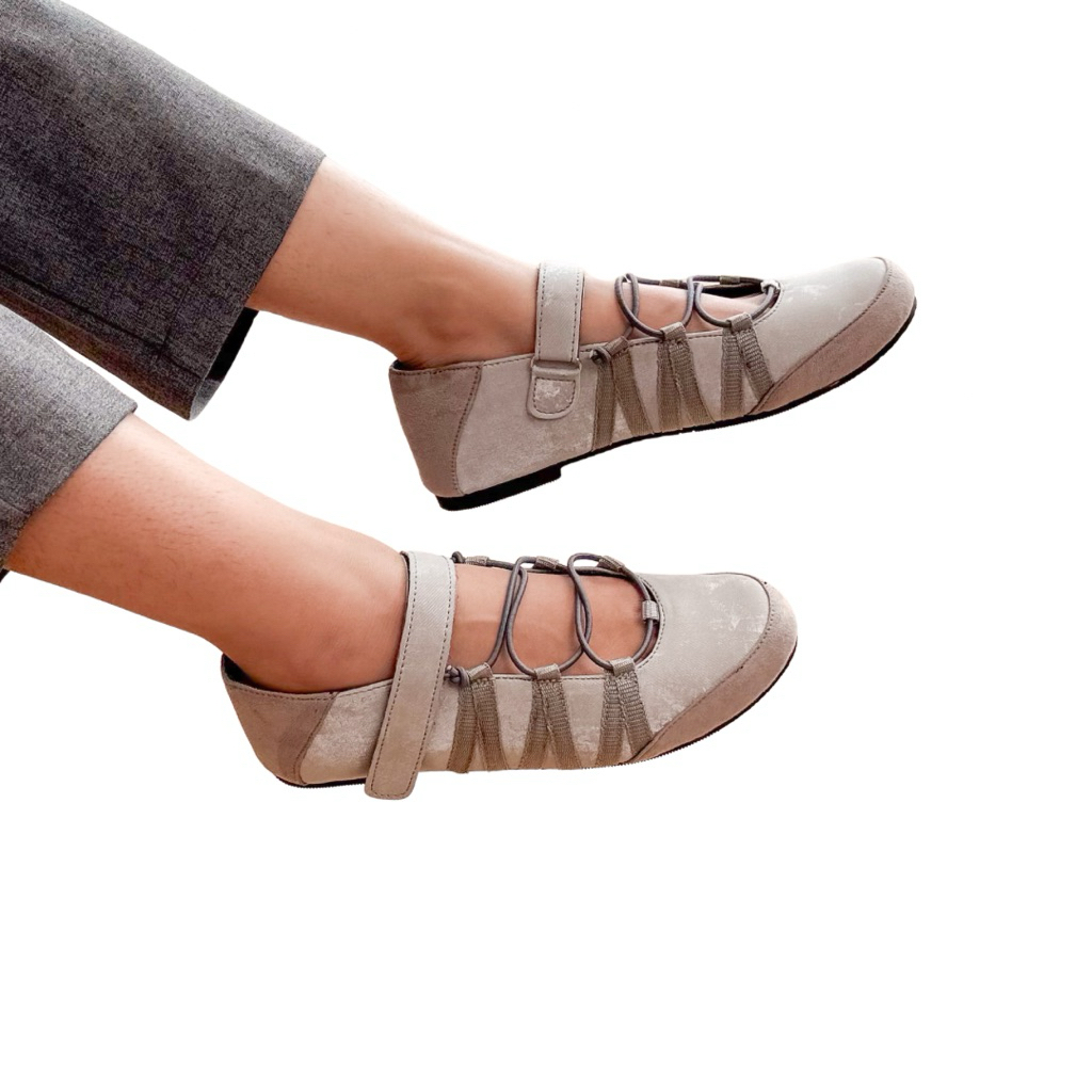 Fichy - Zuzu Grey Flatshoes Sport [Size 36-42]